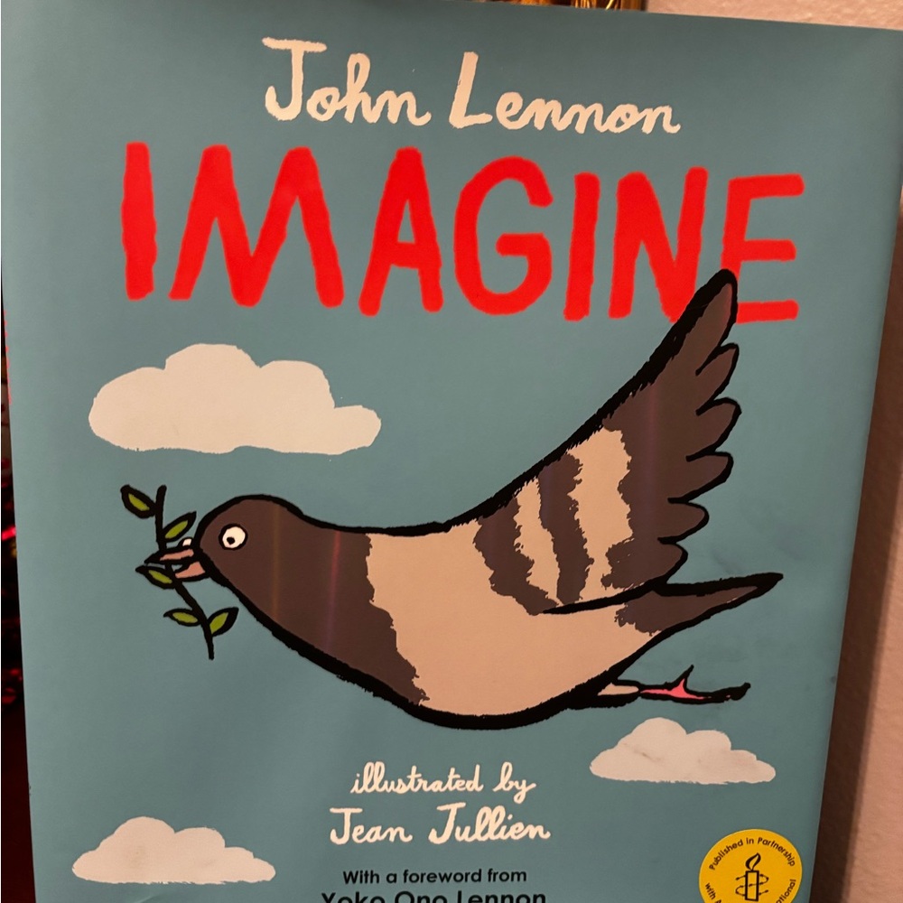 NWT John Lennon 'Imagine' Illustrated Book of Peace